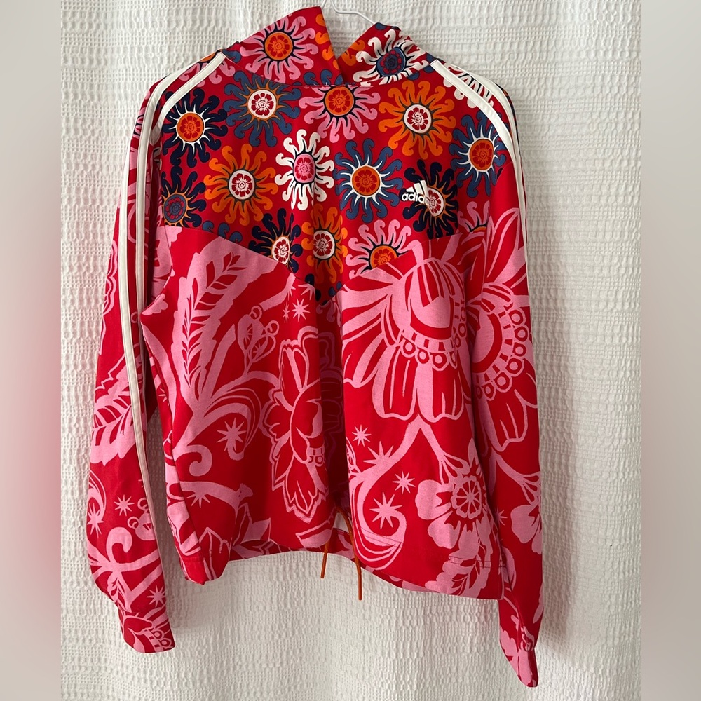 Adidas Farm Rio Red Floral Hoodie